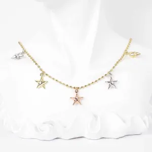 قلادة على شكل نجمة من الذهبGold Star Necklace