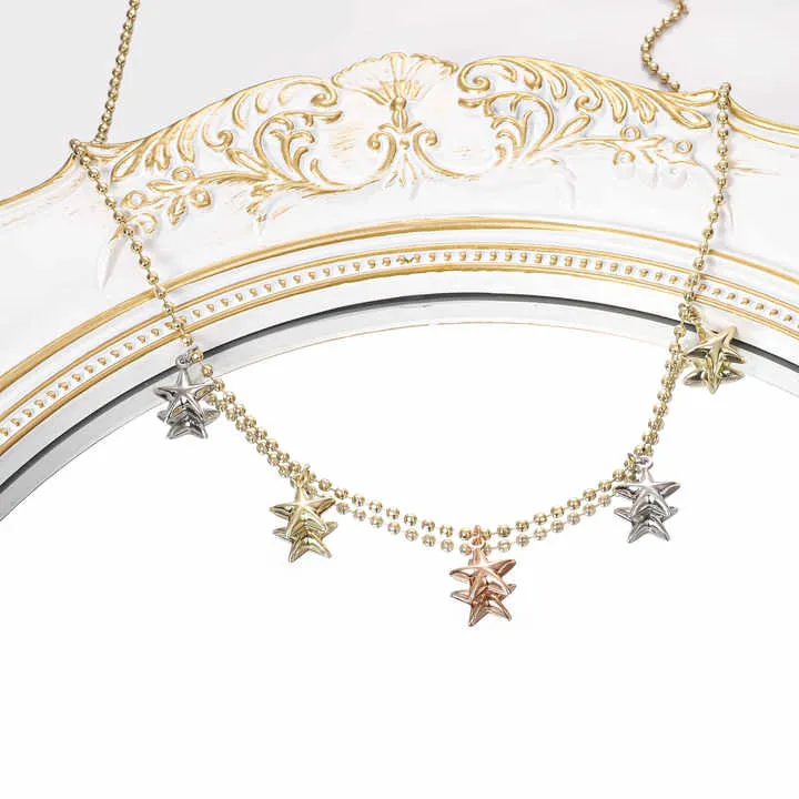 قلادة على شكل نجمة من الذهبGold Star Necklace