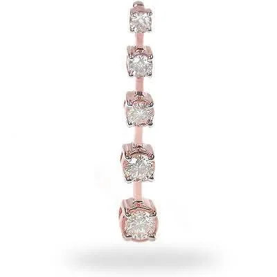 1.10 CT Round Cut Diamonds - Journey Pendant
