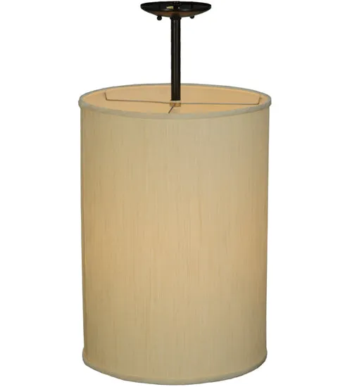 14.5"W Cilindro Mystic Beige Textrene Pendant