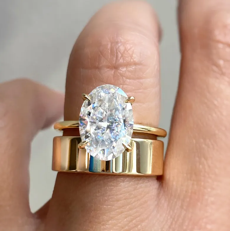 6mm Reflektor Flat 14 Karat Yellow Gold Band