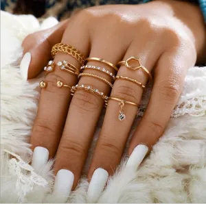 8pcs/sets Rings Sets