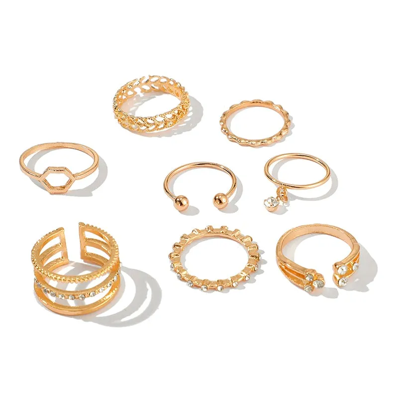 8pcs/sets Rings Sets