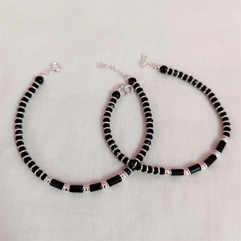 925 Silver Designer Unisex Baby Bangle Set (Design 179)