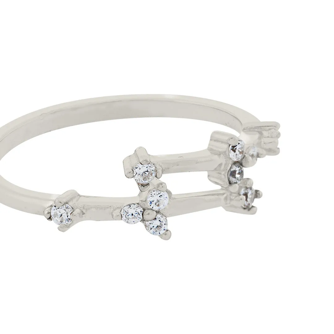 925 Sterling Silver Elite Rhodium Plated Ring