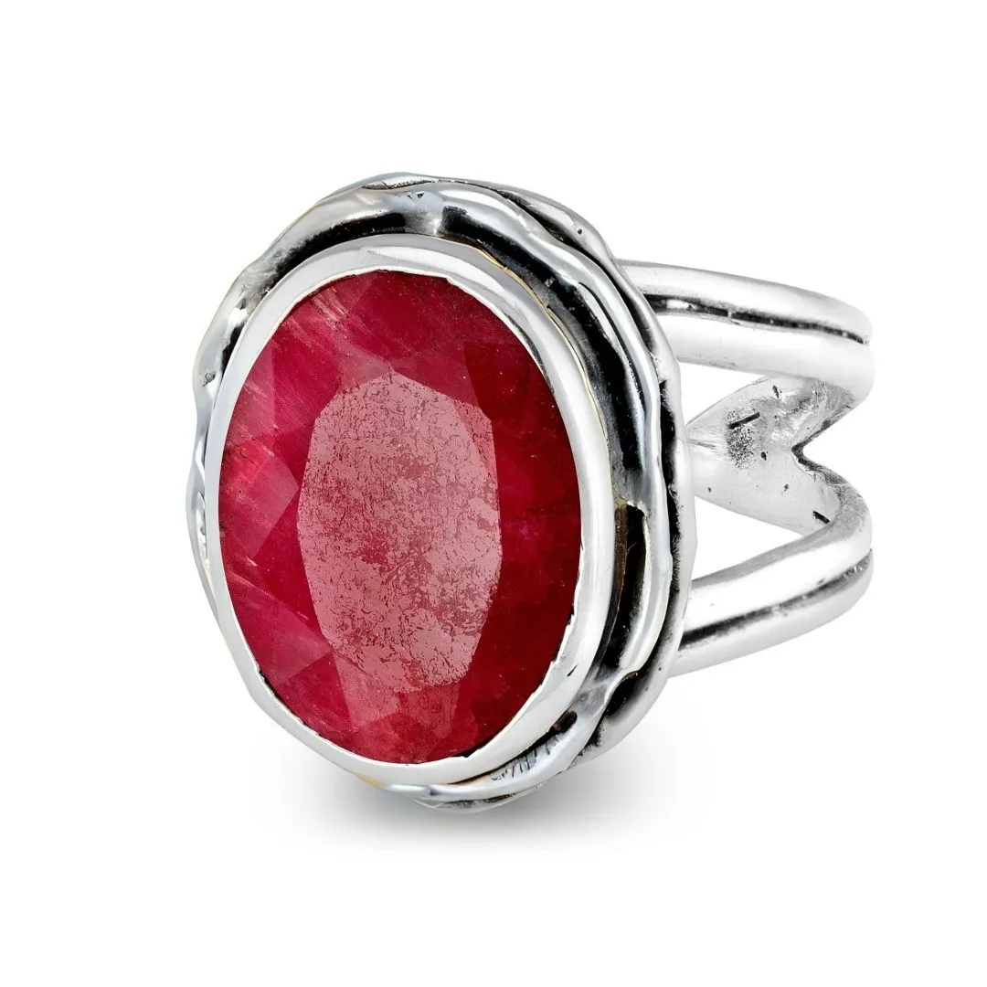 Adjustable Magnolia Ring in silver gold & various gemstones