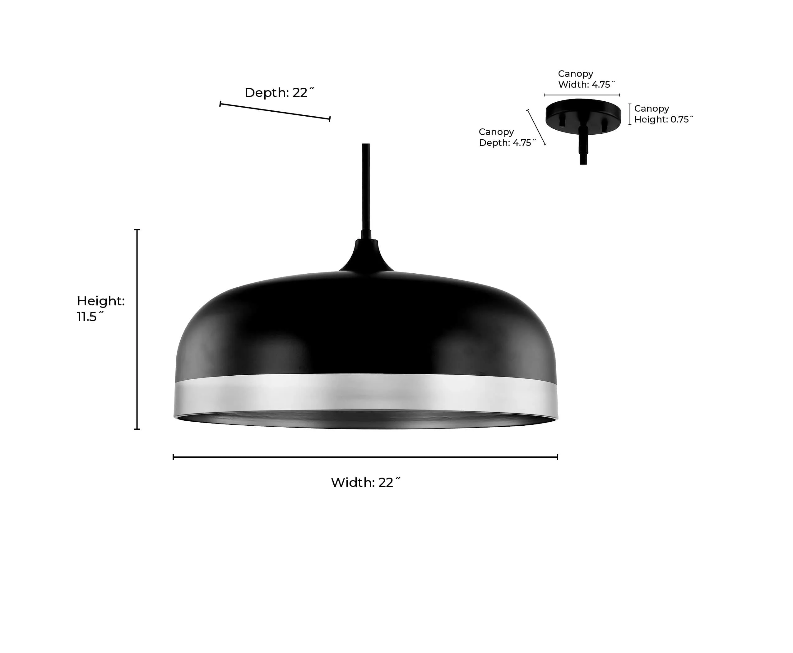 Amarra Pendant - Matte White - 22in. Diameter - E26 Medium Base