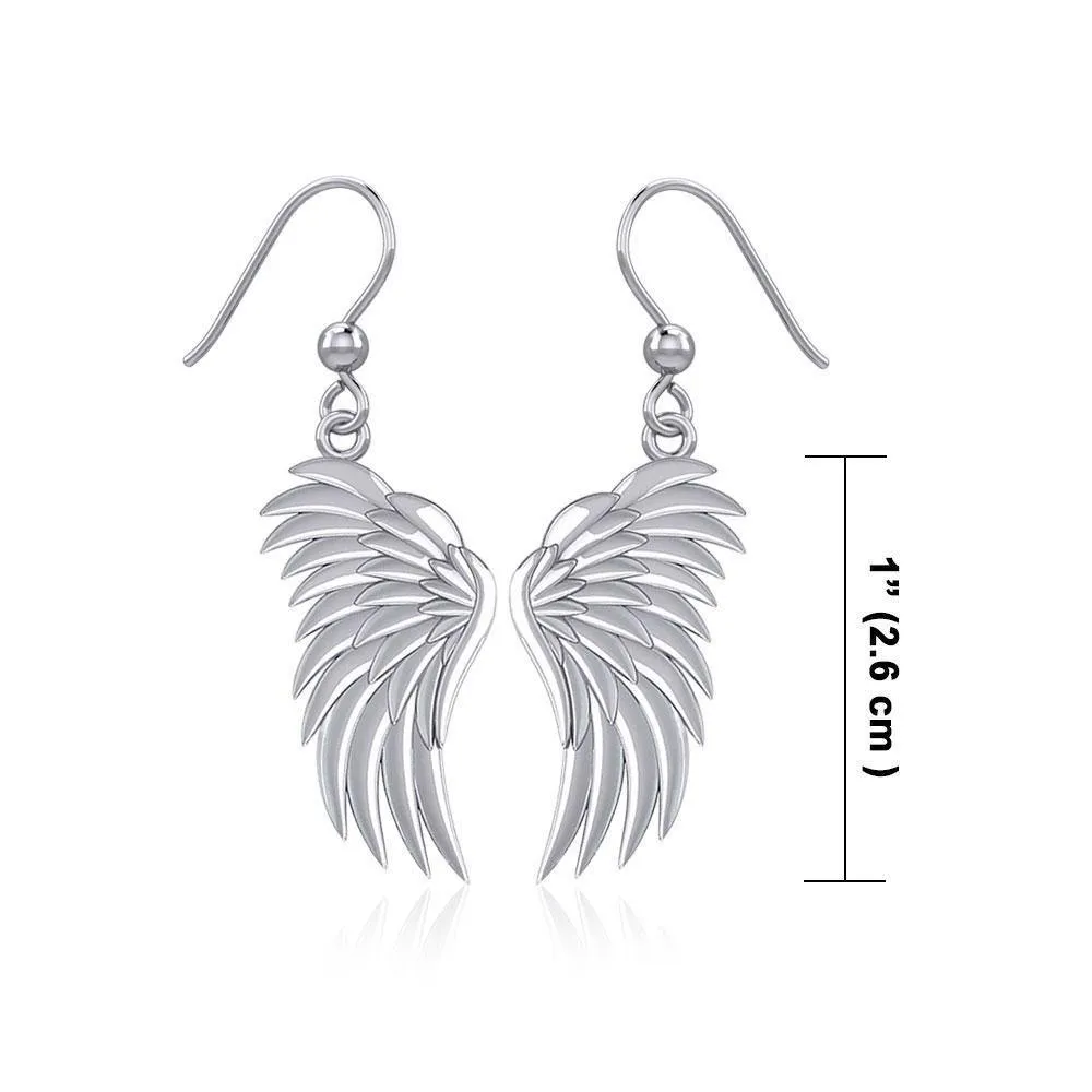 Angel Wings Silver Earrings TER1945
