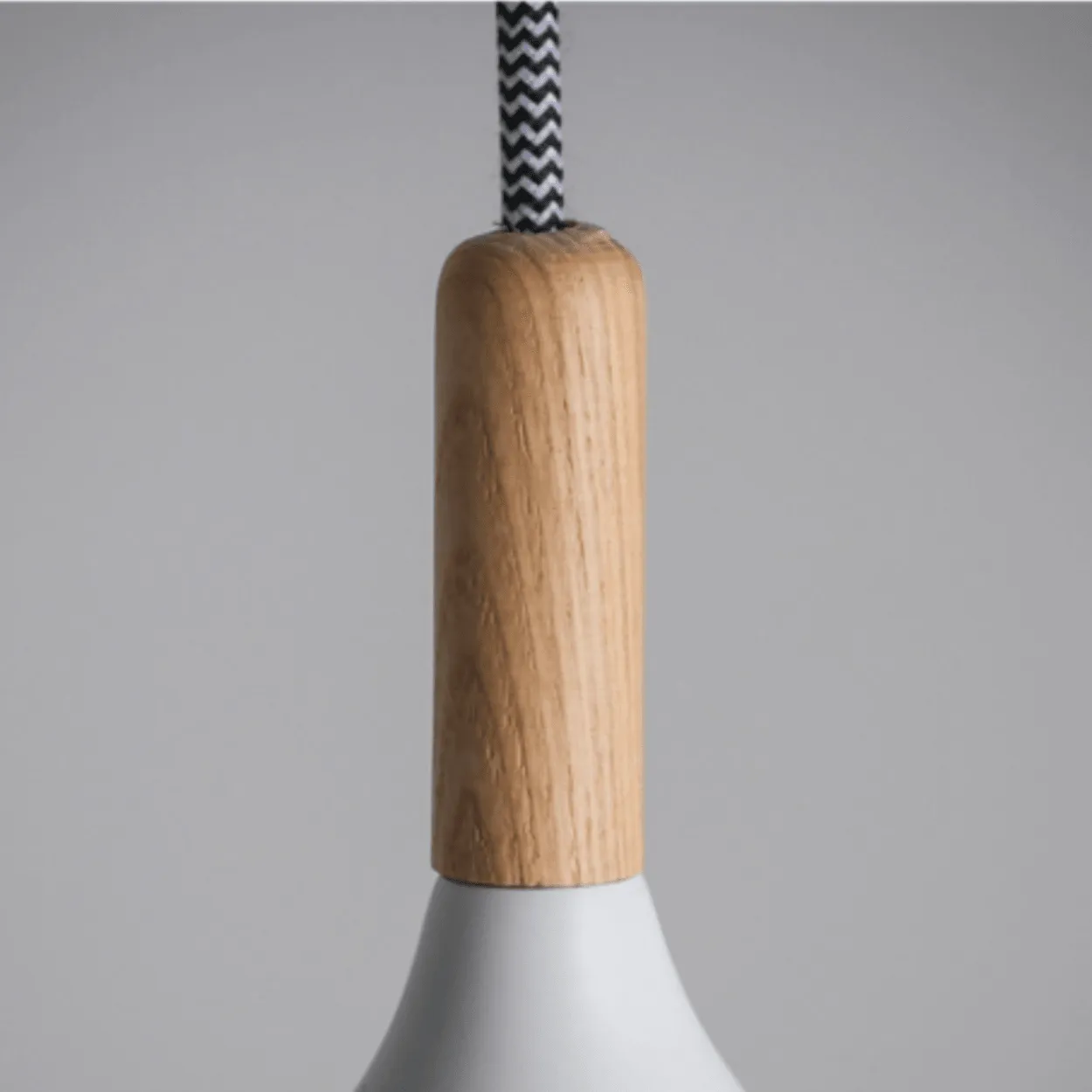 ANKUR NORDIC WIDE METAL AND NATURAL WOOD PENDANT LIGHT