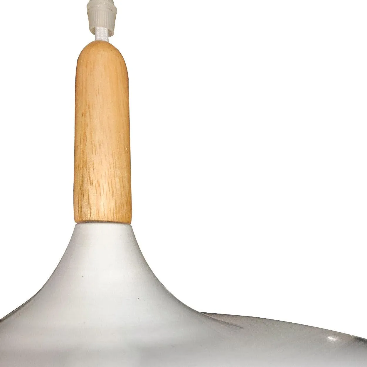 ANKUR NORDIC WIDE METAL AND NATURAL WOOD PENDANT LIGHT
