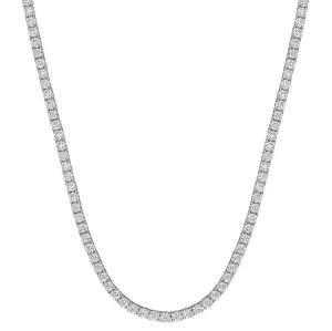Beauvince Tennis Necklace (18.00 ct GH VS-SI Diamonds) in 18K White Gold