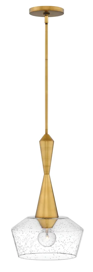 Bette LED Pendant in Heritage Brass