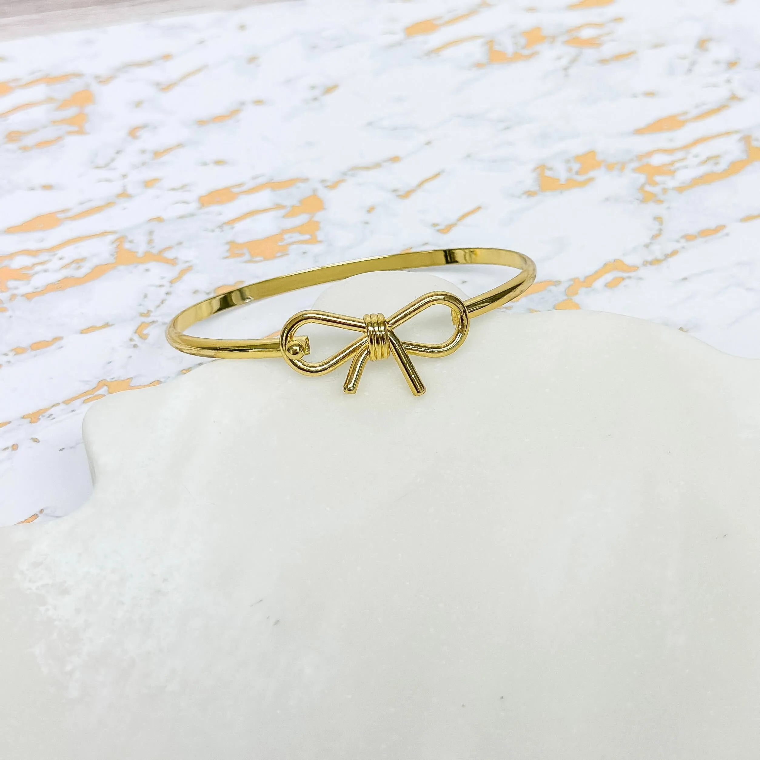 Bow Bangle Bracelet by Lauren Kenzie