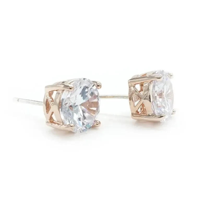 Brilliant Round CZ Studs