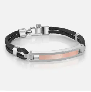 Brushed Rose Gold ID Bracelet | Italgem Steel