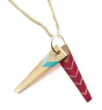 CHEVRON SYMBOLS NECKLACE