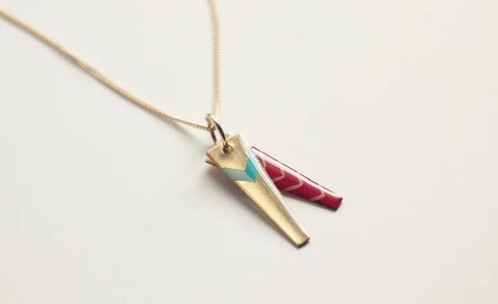 CHEVRON SYMBOLS NECKLACE