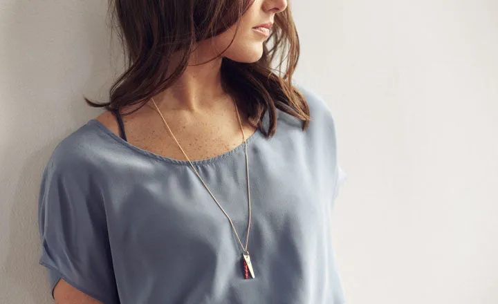 CHEVRON SYMBOLS NECKLACE