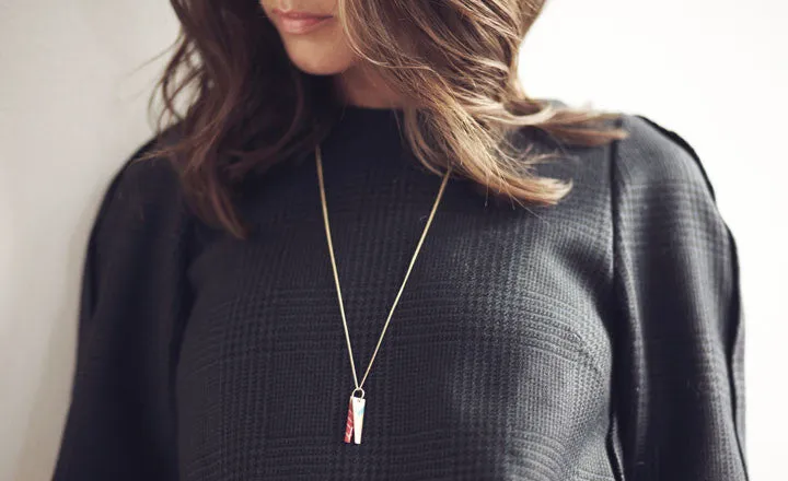 CHEVRON SYMBOLS NECKLACE