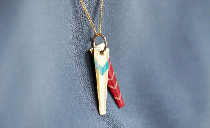 CHEVRON SYMBOLS NECKLACE