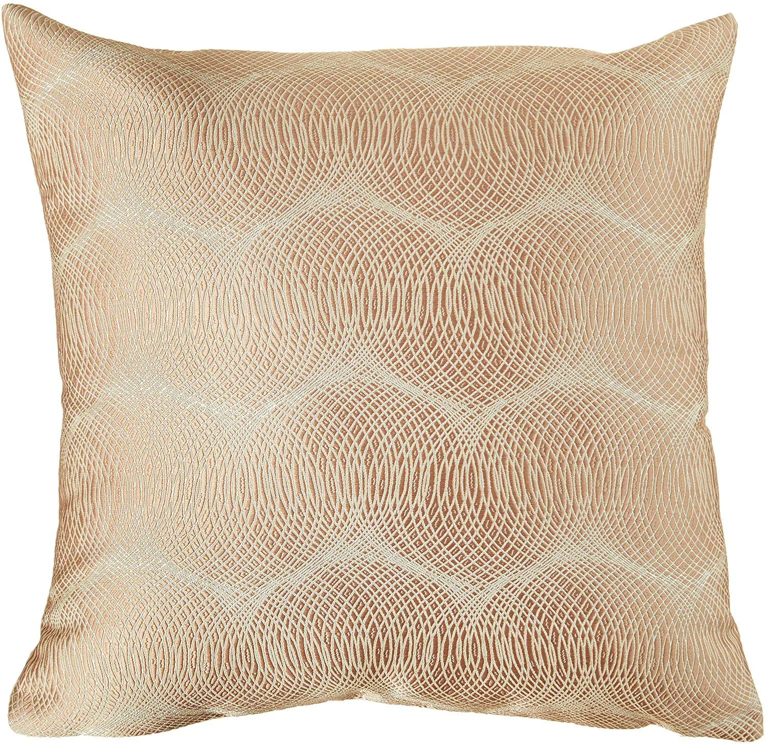Circular Full Concentric Rings Spiral Pattern Decorative Accent Throw Pillow