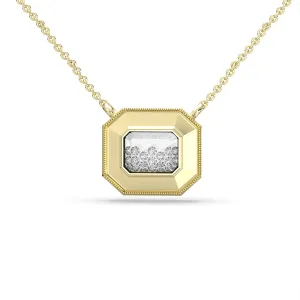 CLARTÉ  - Gatsby Emerald Cut Shaker Pendant