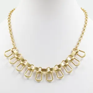 Contemporary chain collar style necklace