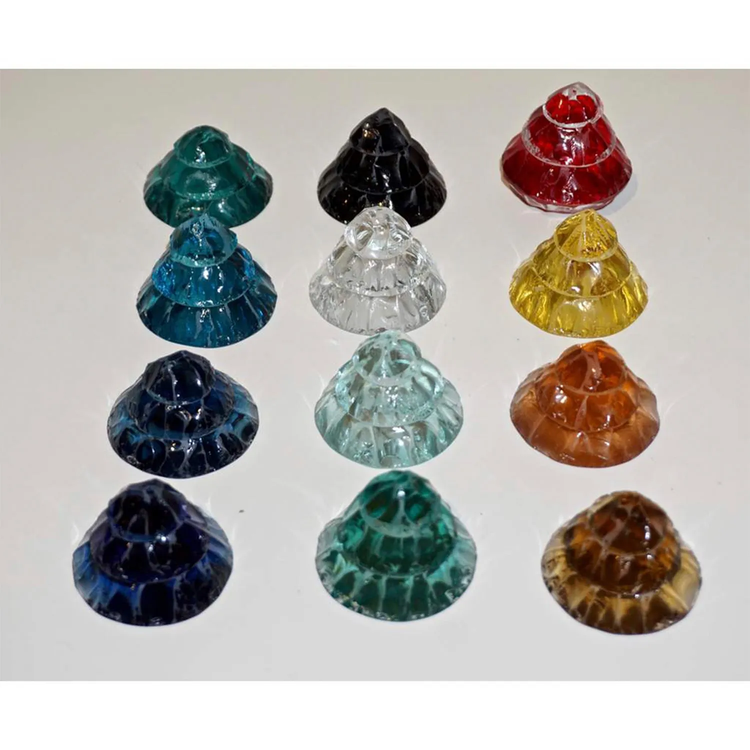 Contemporary Italian Crystal Clear Glass Oval Silver Flush Mount / Sconce