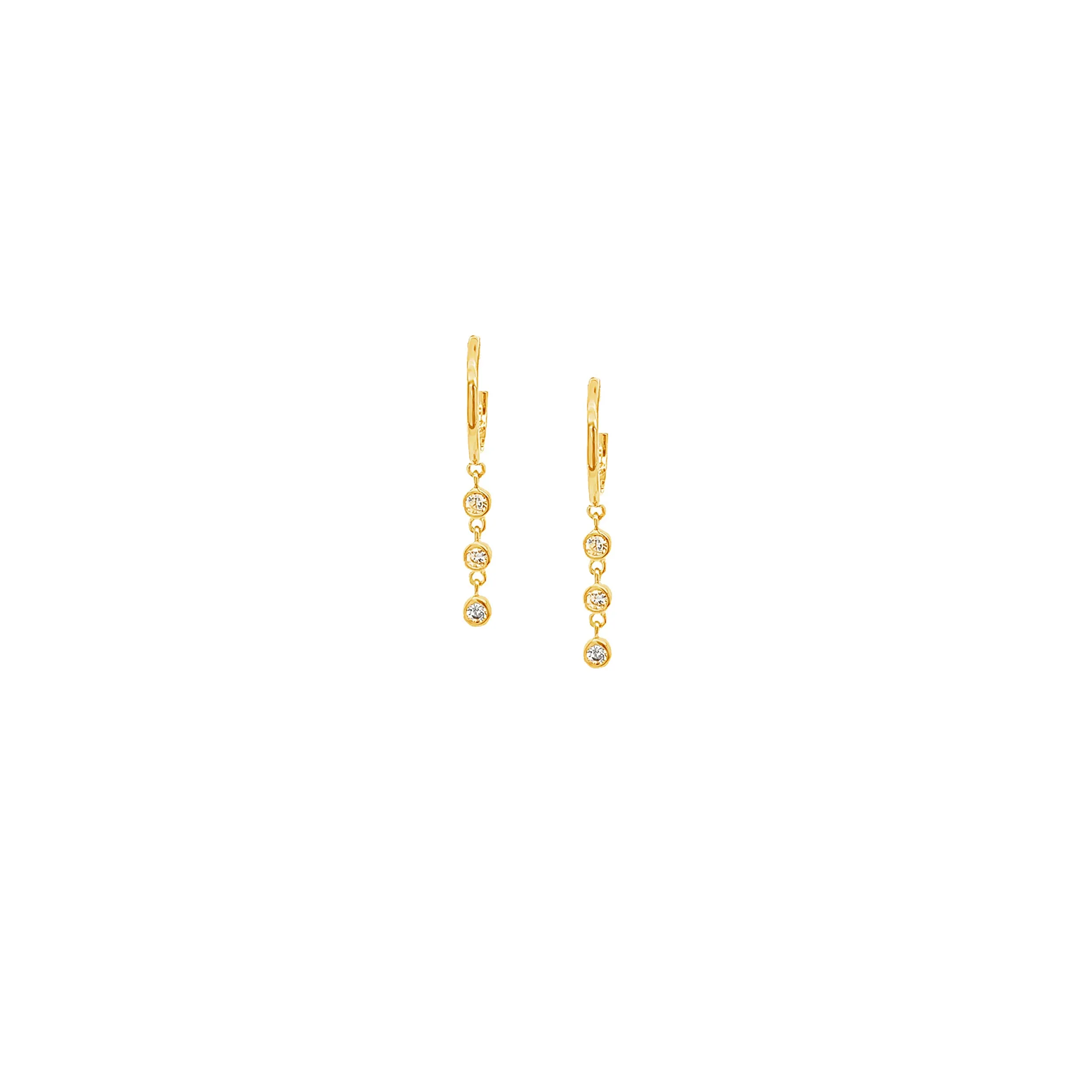 Cosmic Three Drop Earrings