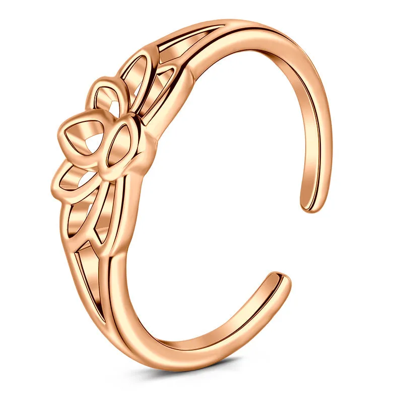 cutout Lotus foot ring