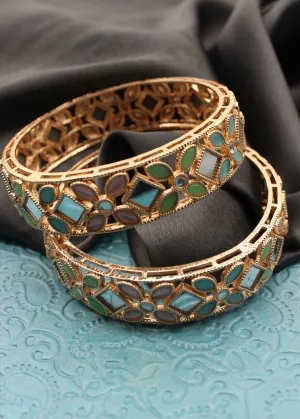 DAINTY FLORET ANTIQUE BANGLES