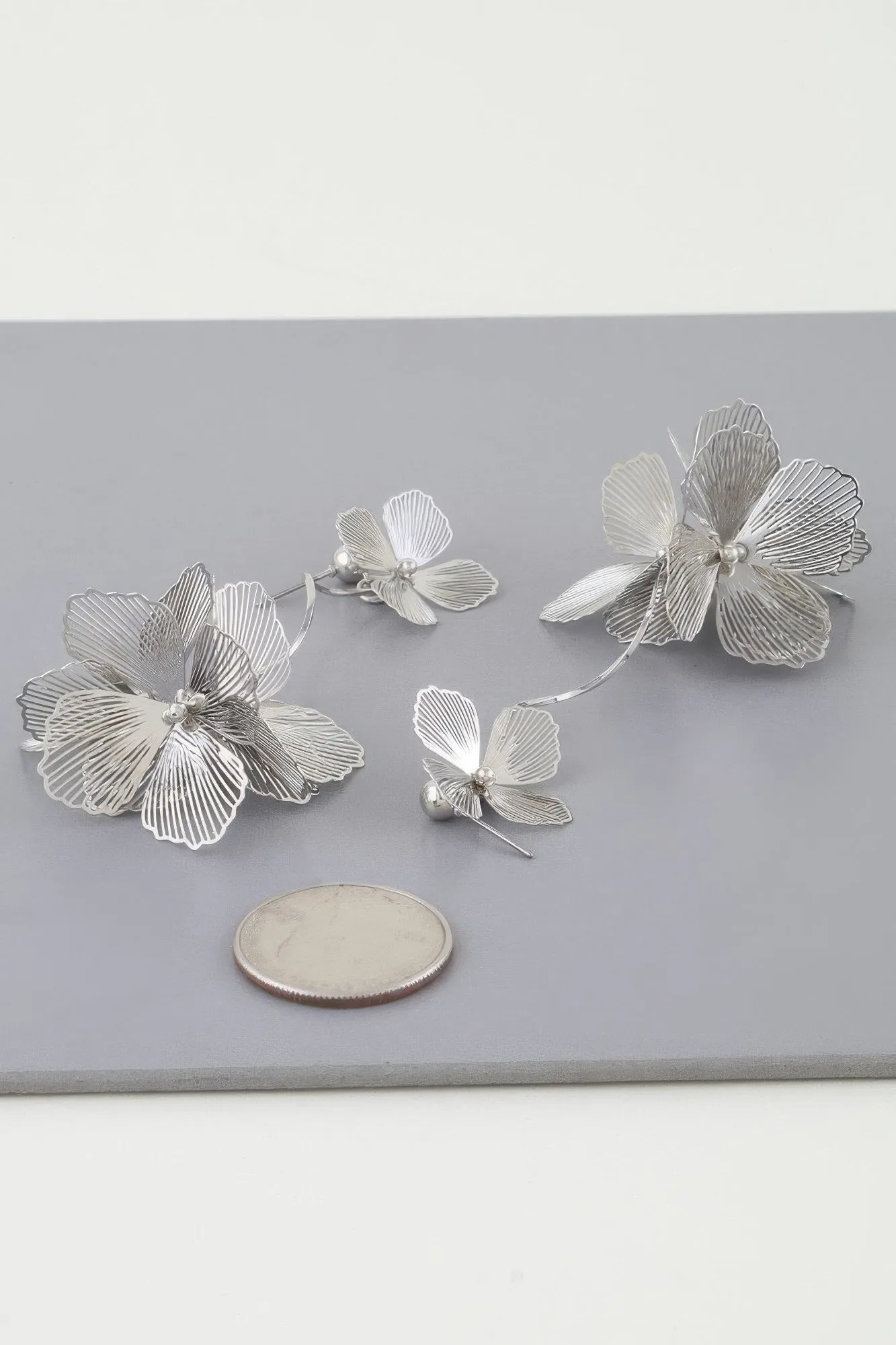Delicate Flower Drop Earrings