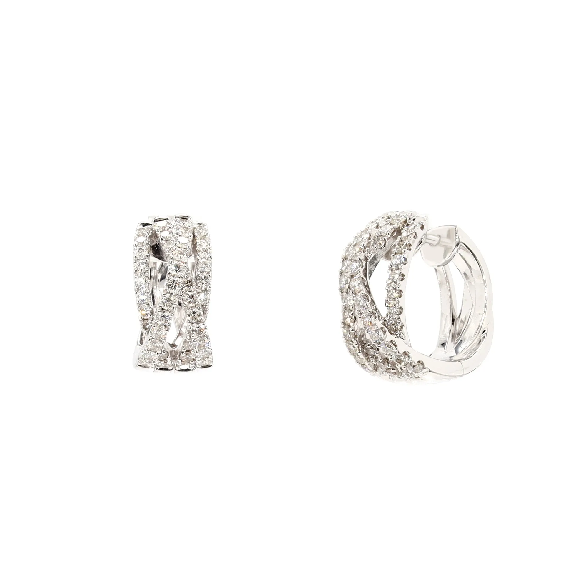 Diamond Crossover Hoops