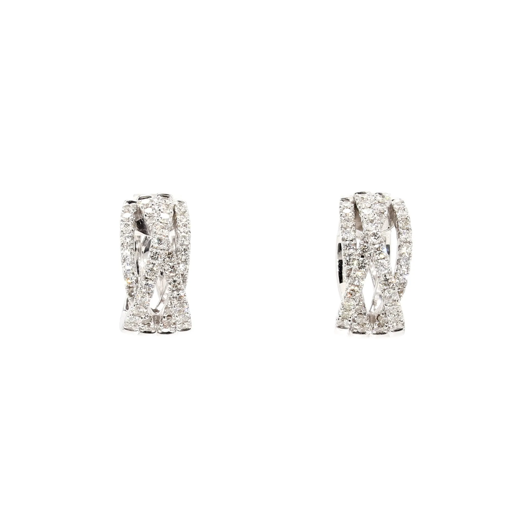 Diamond Crossover Hoops