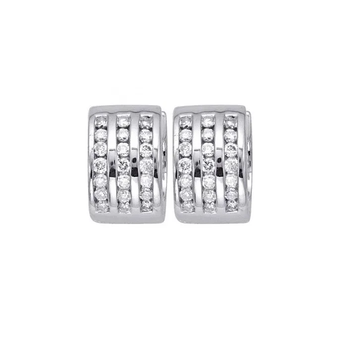 Diamond Huggie Earrings