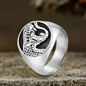 Domineering Cobra Snake Stainless Steel Ring