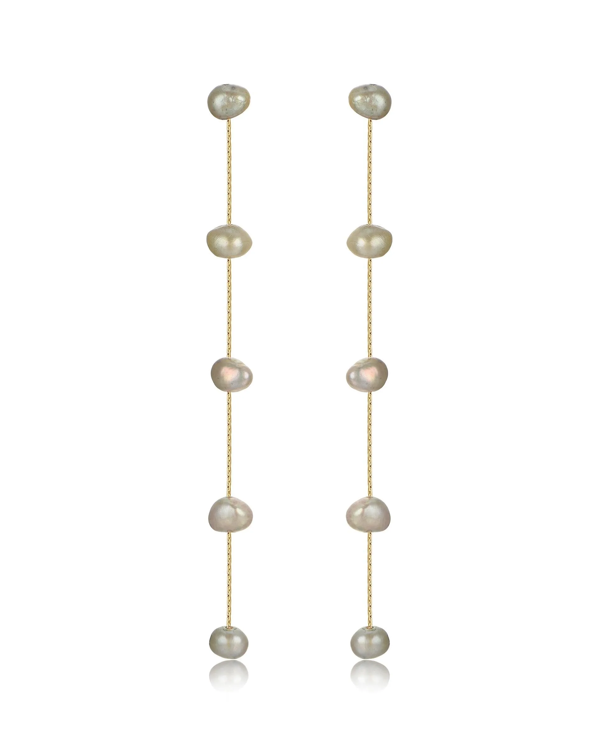 Dripping Pearl Delicate Drop Earrings