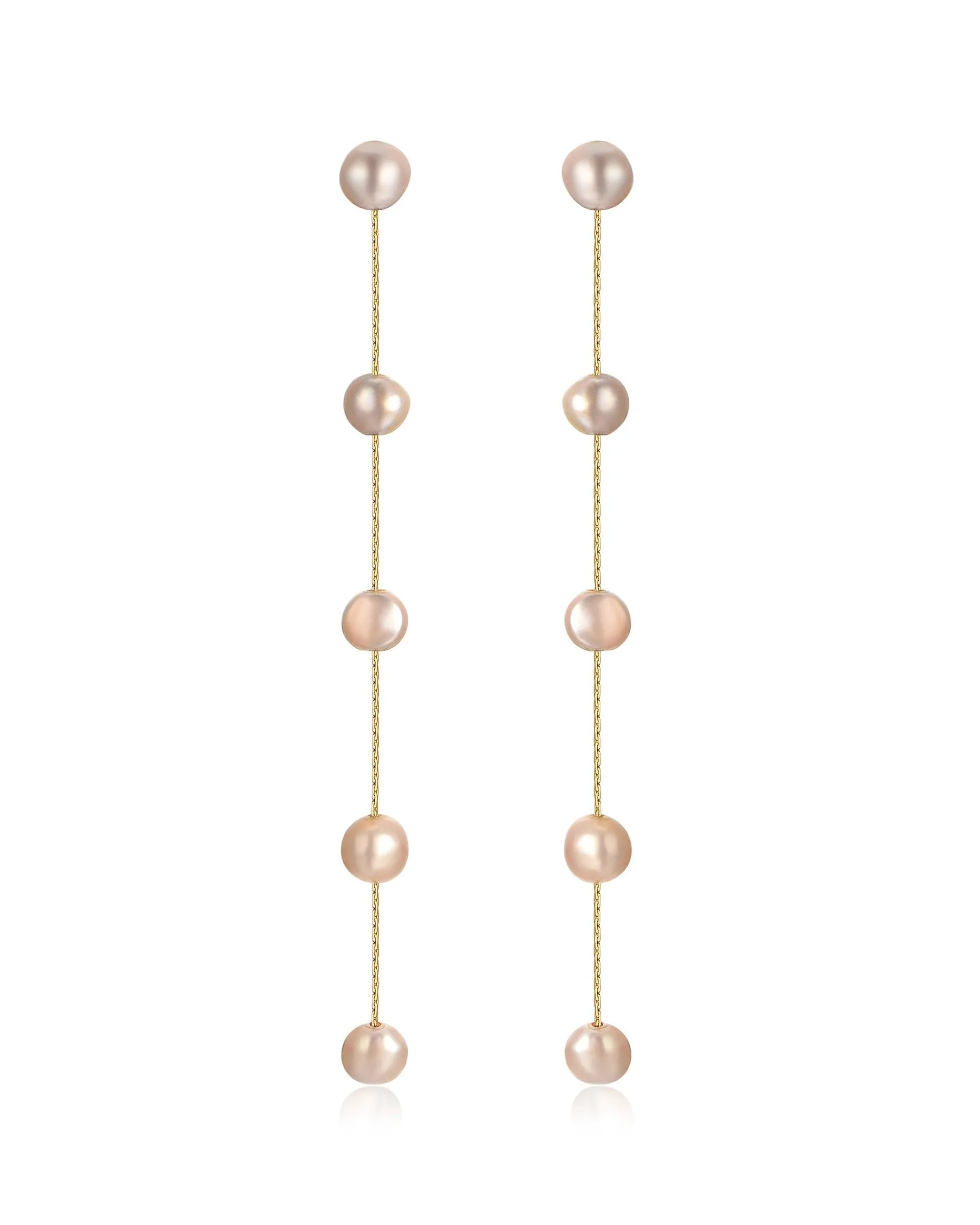 Dripping Pearl Delicate Drop Earrings