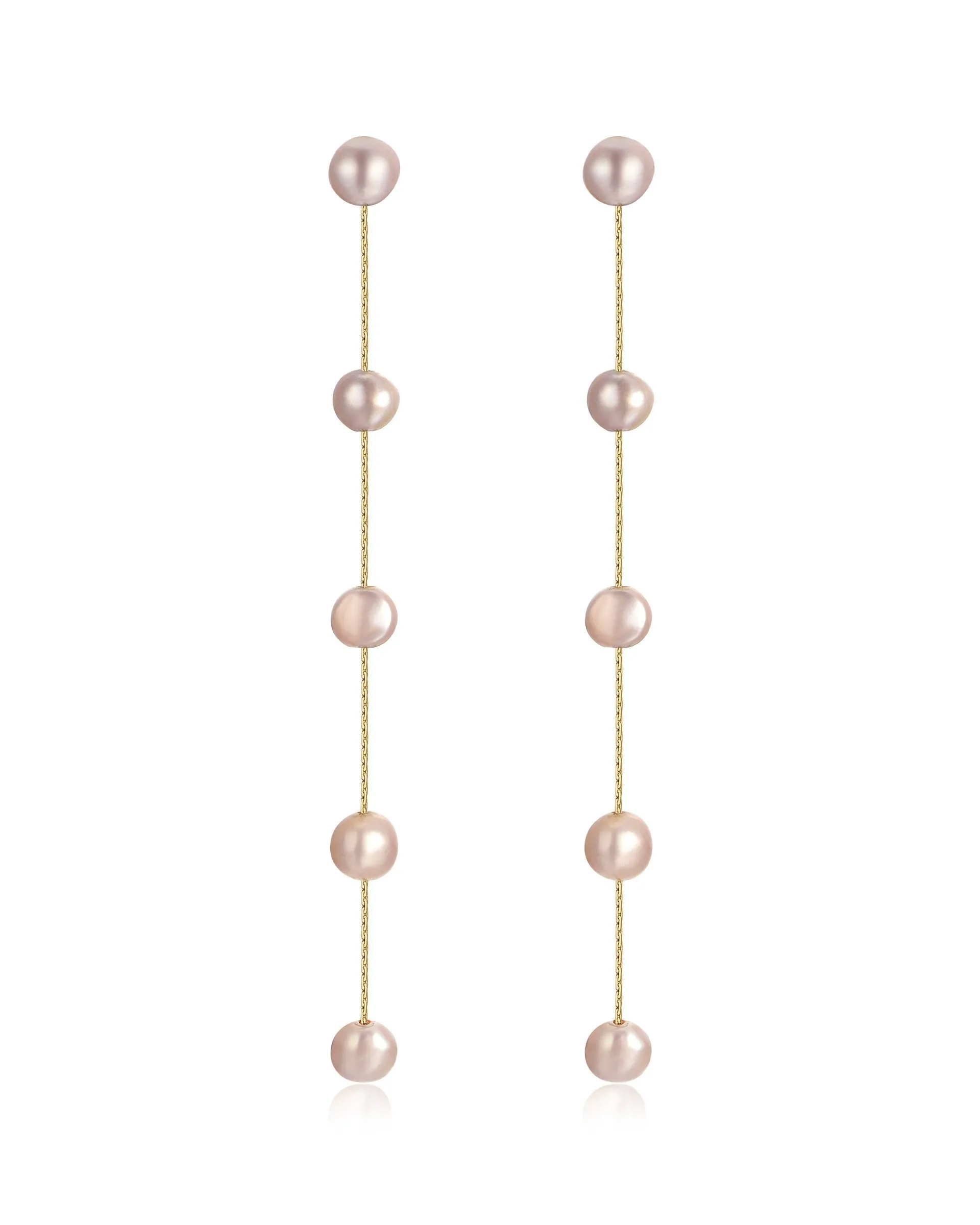 Dripping Pearl Delicate Drop Earrings