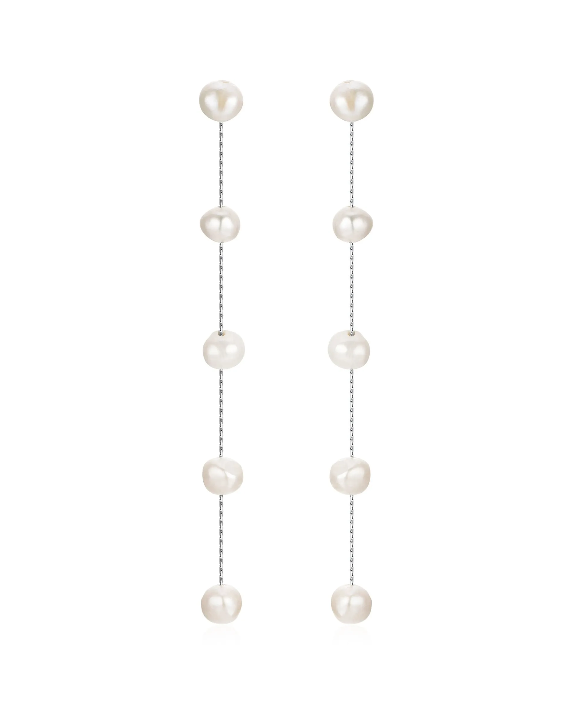 Dripping Pearl Delicate Drop Earrings