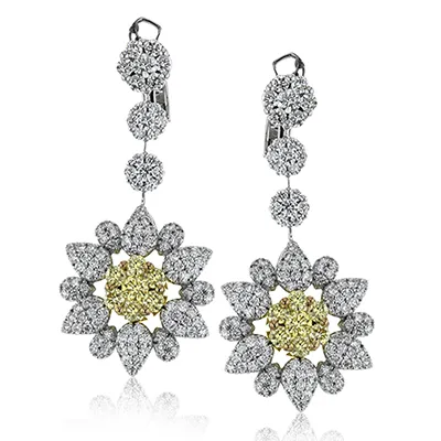 Earrings in 18k Gold with Diamonds LE4432 2T 18K X