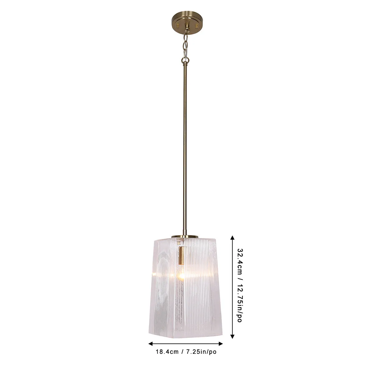Encore Adjustable Square Pendant