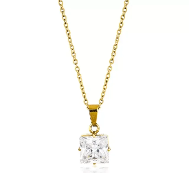 Erin Crystal Charm Necklace