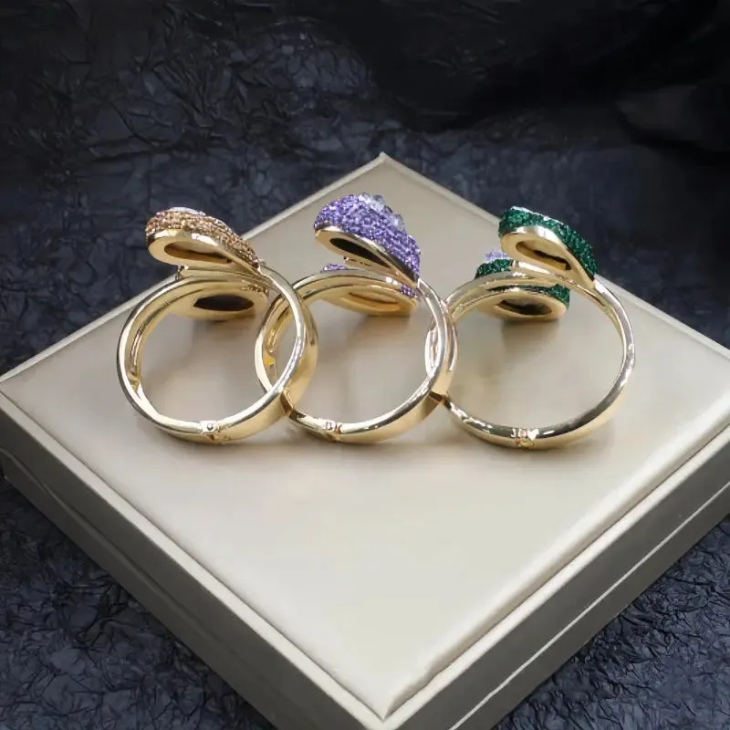Exquisite Pearl & Amethyst Cuff Jewelry Set