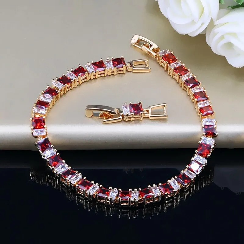Exquisite Square Zircon Studded Bracelets