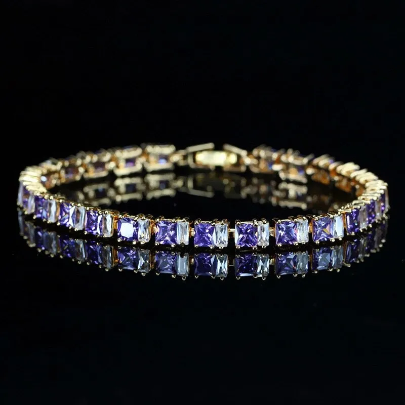 Exquisite Square Zircon Studded Bracelets