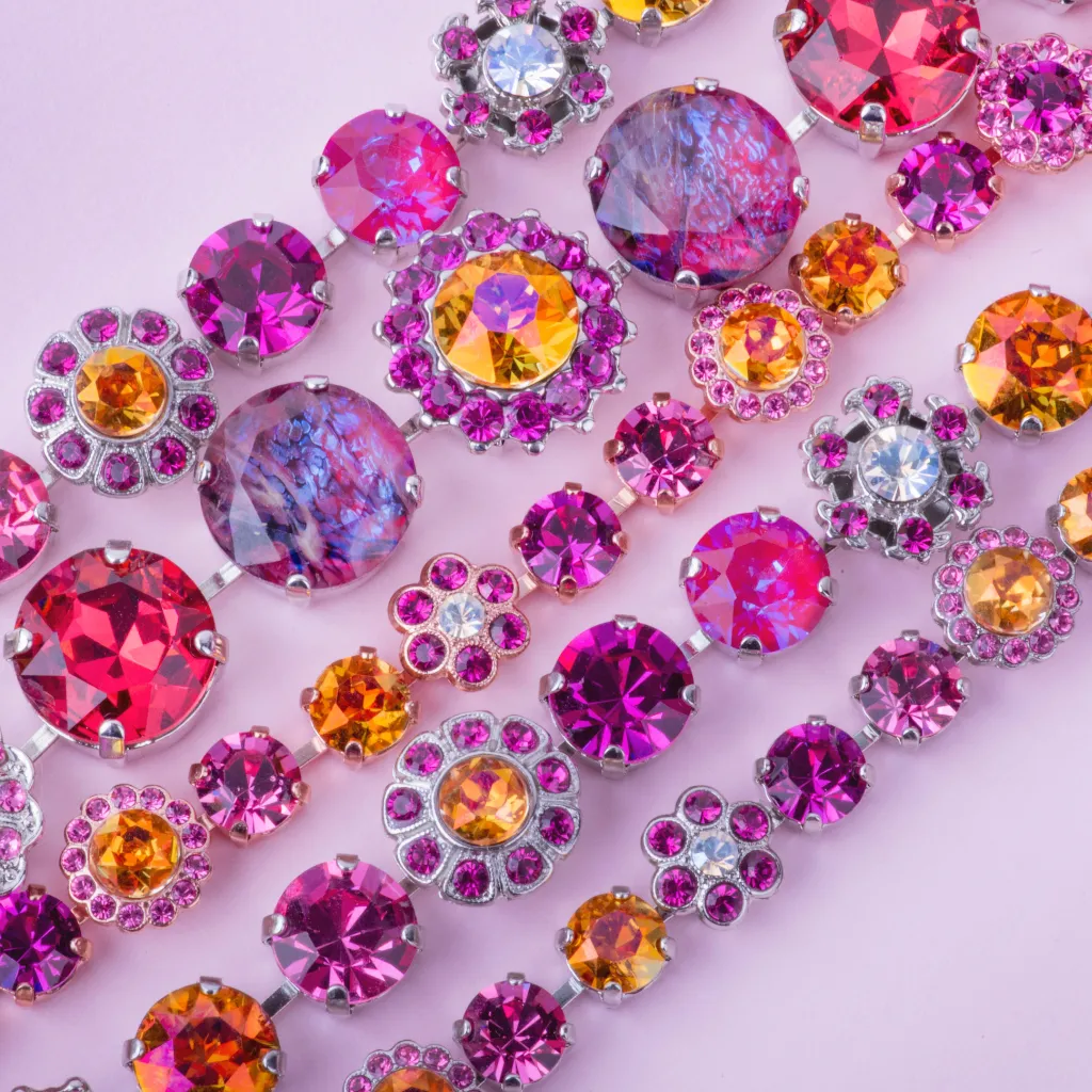 Extra Luxurious Front Close Ring in "Bougainvillea" *Custom*