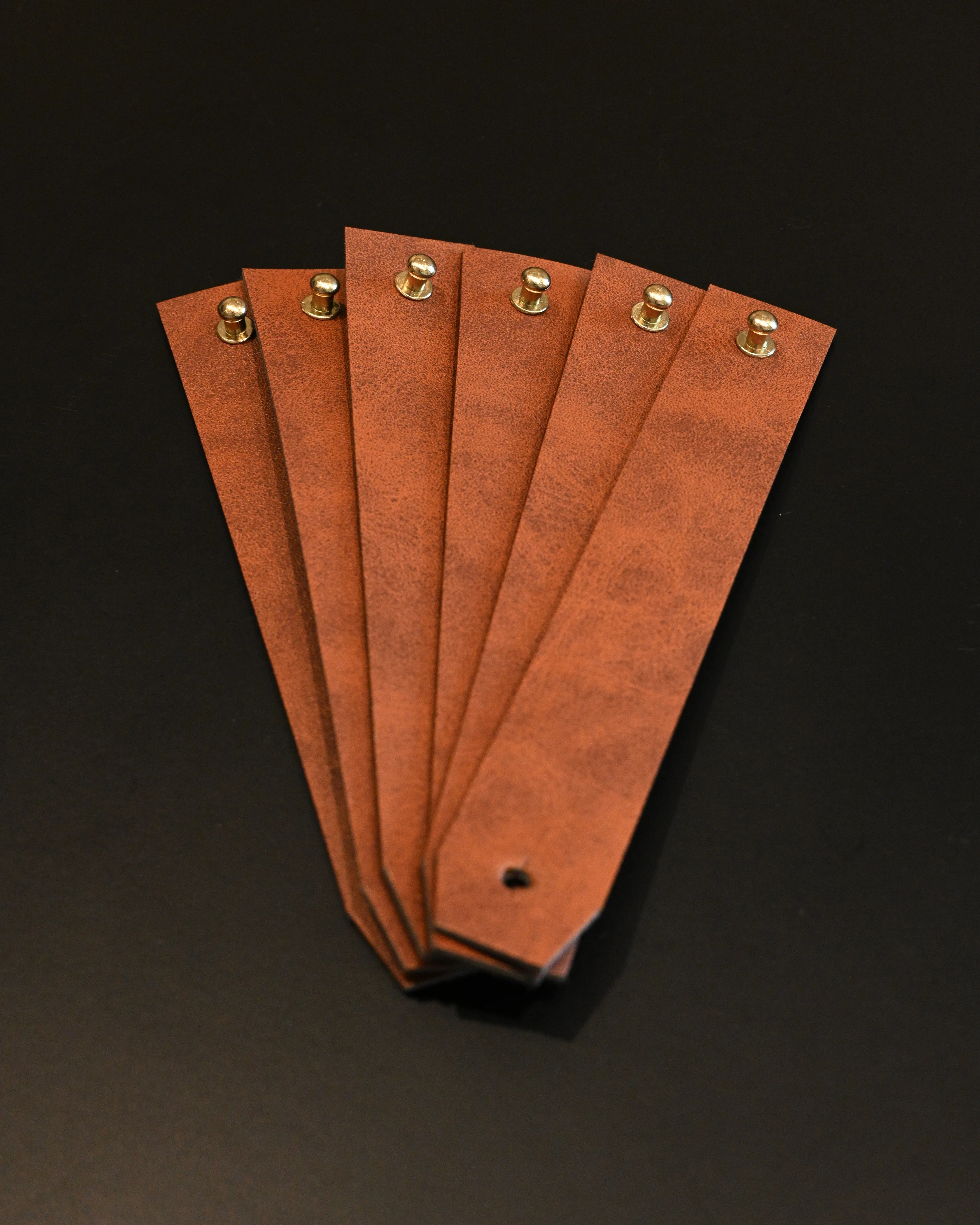Faux Leather Napkin Rings - Set of 2
