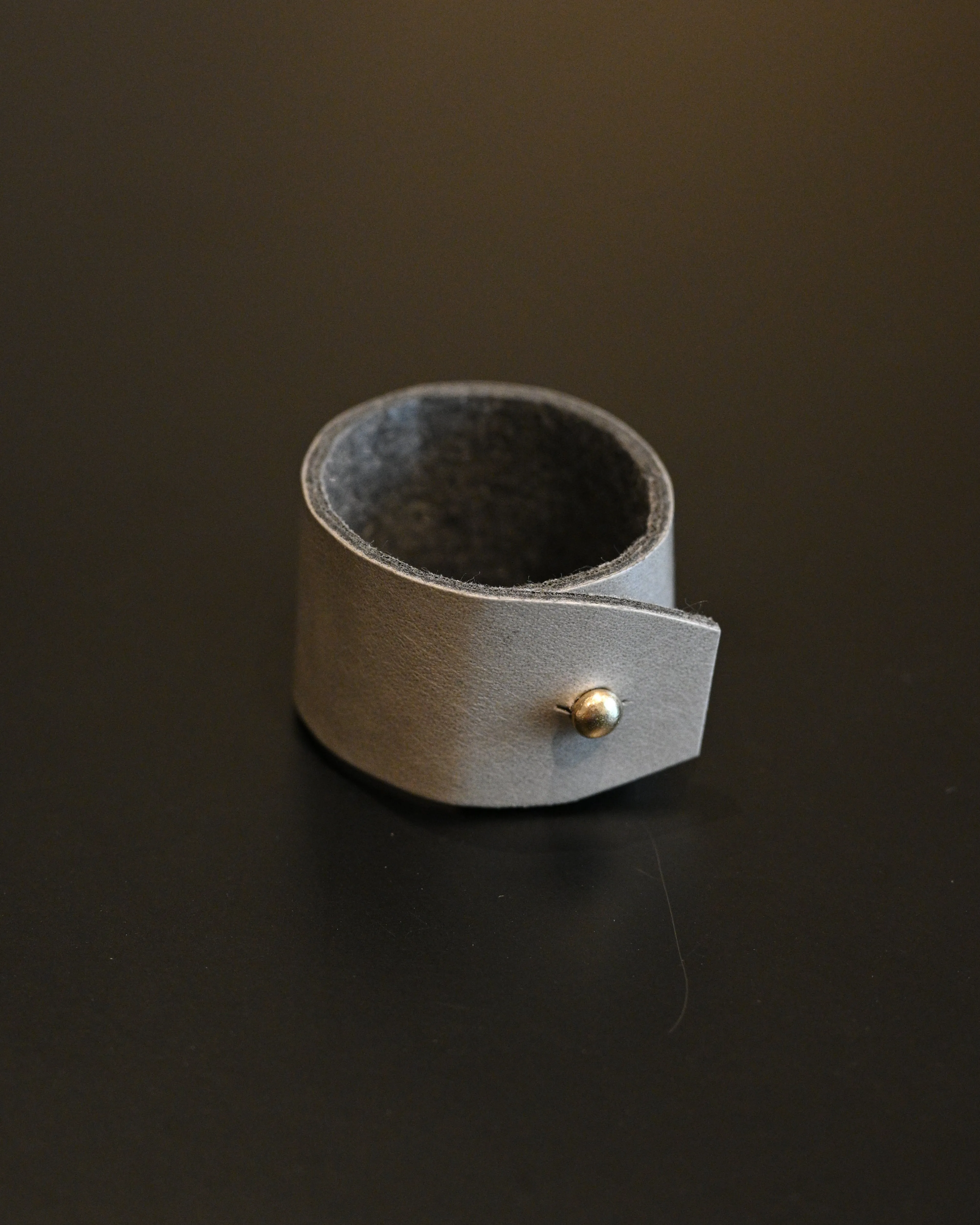 Faux Leather Napkin Rings - Set of 2