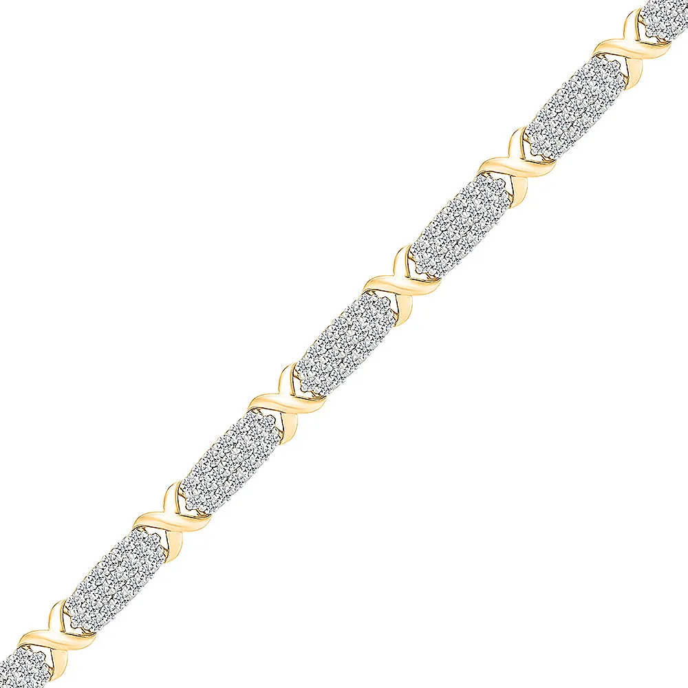 Flexure Gold & Diamond Bracelet